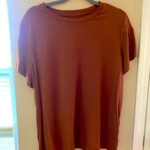 Women's Short Sleeve Slim Fit T-Shirt - A New
Day Orange XL